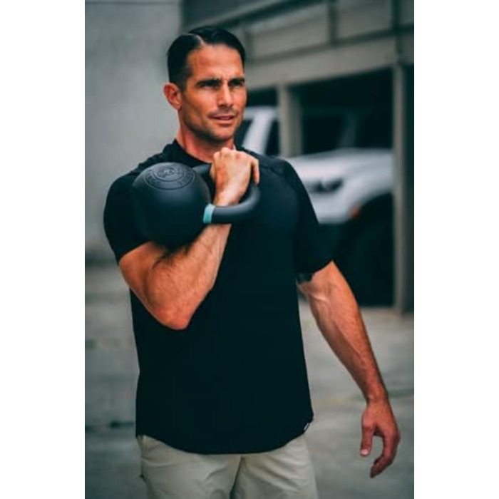 Kettlebell Kings гиря з порошковим покриттям для жінок і чоловіків, довговічна сталева гиря