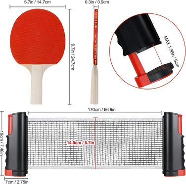 Набір для настільного тенісу: стіл, сітка, 2 ракетки, 3 м'ячі, сумка