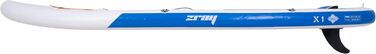 Надувна SUP-дошка Zray X1 310x81x15 см з веслом, насосом і сумкою, синя, Dropstitch