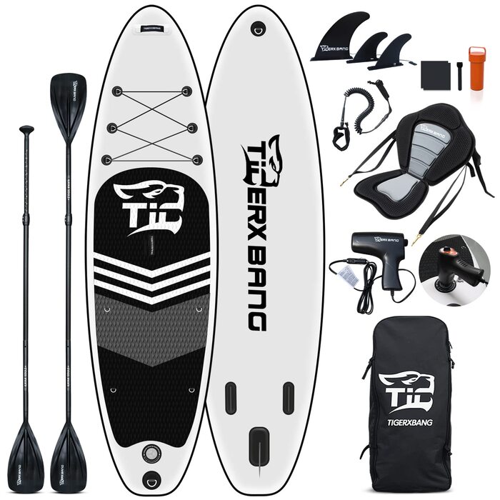SUP дошка Tigerxbang надувна з повним комплектом аксесуарів для Stand Up Paddling