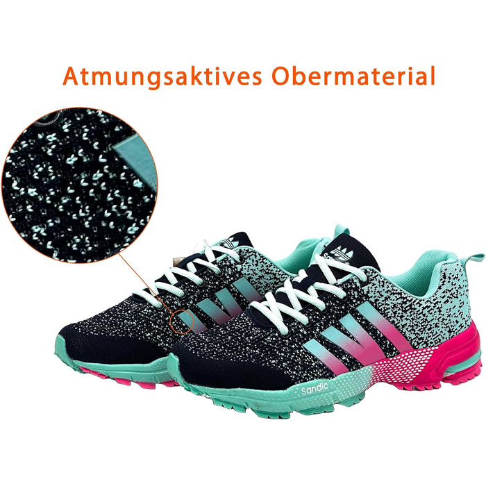 Спортивне взуття чоловіче/жіноче для бігу та залу Sneaker 39 EU Navy/Зелений/Фуксія