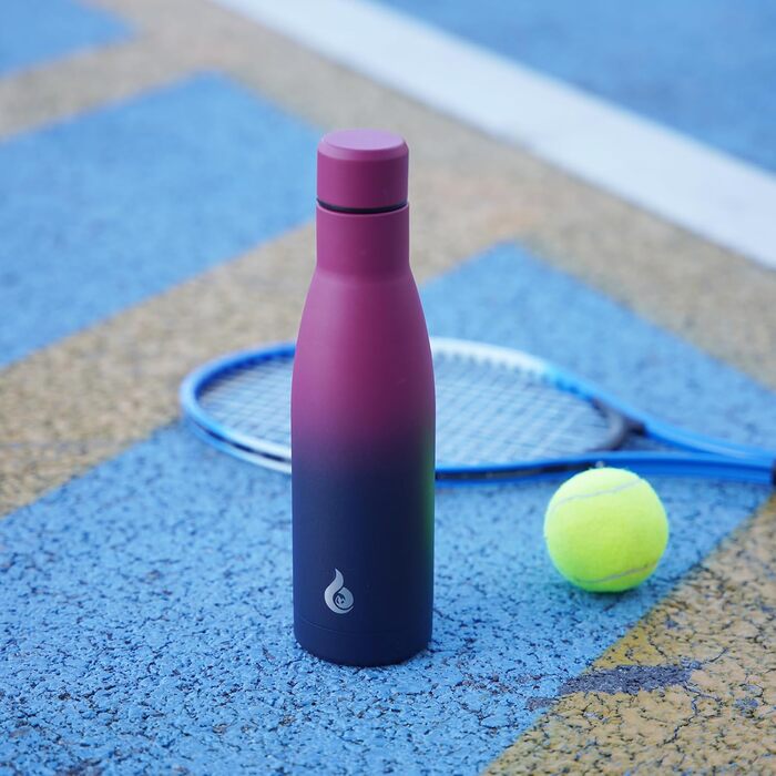 Термос BJPKPK 500 мл з нержавіючої сталі, чорно-червоний, для напоїв, багаторазовий, миється в посудомийній машині