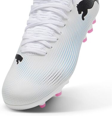 Дитячі футбольні кросівки PUMA Unisex, 28 EU, білий/чорний/рожевий