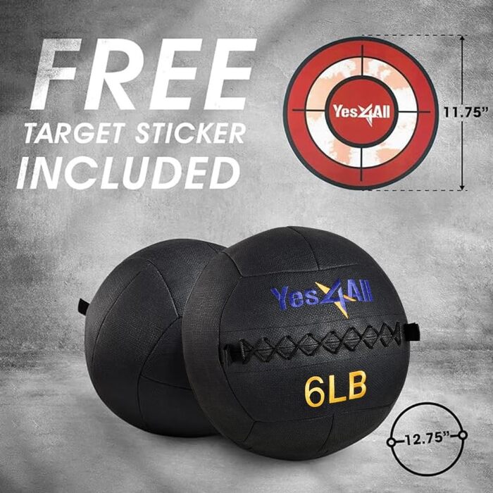 М'яч медичний Yes4All 2.7 кг для тренувань всього тіла