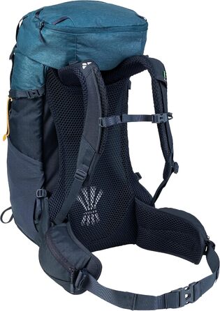 Туристичний рюкзак VAUDE Brenta 36+6 л, водонепроникний, з дощовиком, для жінок і чоловіків, зручний трекінговий рюкзак з органайзером (Eclipse)