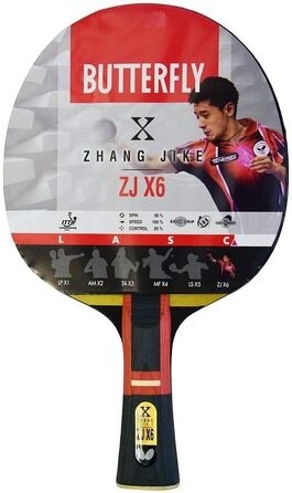 Професійна ракетка для настільного тенісу Butterfly Zhang Jike ZJX 6, ITTF сертифікат, для топспіну та атакуючого стилю гри
