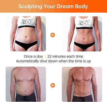 Електричний тренажер для пресу EMS, стимулятор м'язів, пояс для тренувань з 6 режимами та 8 рівнями інтенсивності, USB-зарядний пристрій, фітнес-обладнання для чоловіків та жінок, домашні тренування