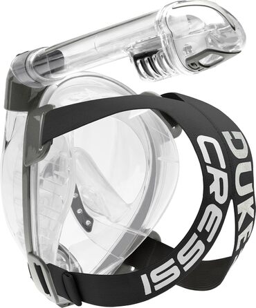 Маска для снорклінгу Cressi Duke Dry, повнолицева, сухий трубка, унісекс