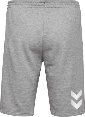 Чоловічі спортивні шорти Hummel Core Poly дихаючі, сірий меланж, розмір L