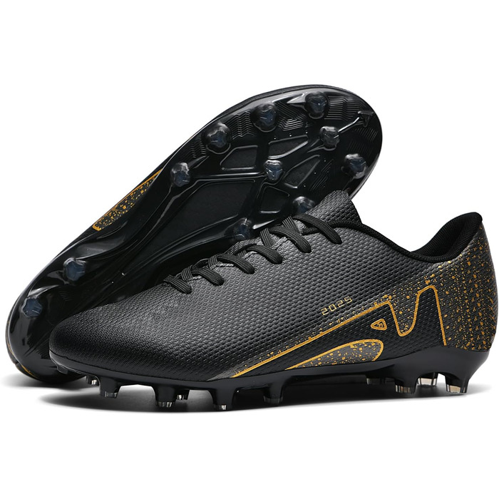 Футбольні бутси KUUK для штучного газону та залу, чоловічі та дитячі. Тренувальні бутси для гри в залі та на вулиці. Білі та чорні моделі (46 EU, 2286 Ag)