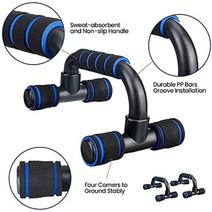 Набір для пресу AERLANG 7-в-1: ролер, турніки, еспандер, скакалка, ручки та наколінники для фітнесу вдома та в залі