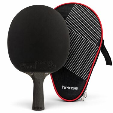 Ракетка для настільного тенісу Carbon Profi Black Edition ITTF (Горіх) з м'ячами та чохлом