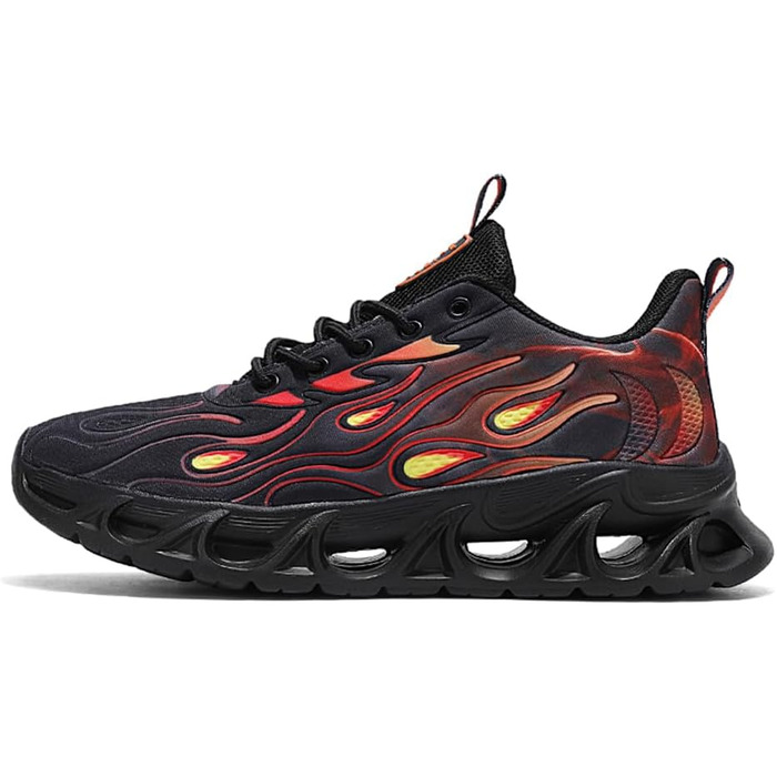 Кросівки для чоловіків та жінок, спортивні, для бігу та ходьби, дихаючі, з повітряною подушкою, розмір 39-46, 9189 C білий (9189 C чорний, 42 EU)