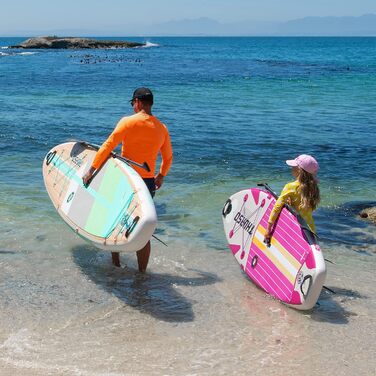 Дитяча надувна SUP-дошка THURSO SURF Wunderkind 228x76x10 см, двошарова, карбонове весло, 3 знімні плавці, шнурок, рюкзак для води