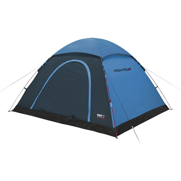 Купол намет High Peak Monodome XL, 4 особи, намет-іглу, для кемпінгу та фестивалів, з тент-ящиком, блакитний/сірий