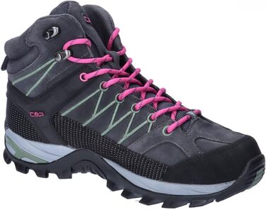 Жіночі трекінгові черевики CMP Rigel Mid Wmn Wp, Антрацит/Мінерально-зелений, 40 EU