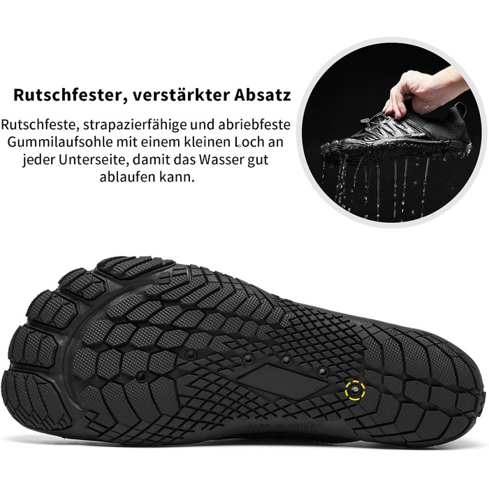 Водні черевики Raqua для чоловіків та жінок: плавання, басейн, пляж, аквашузи