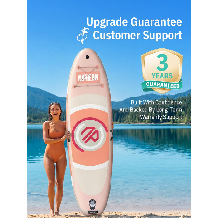 Надувний SUP дошка для сапсерфінгу Niphean 305 см з плавником StabilTrac, для дорослих, з аксесуарами, підходить для йоги