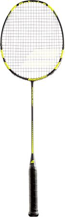 Бадмінтонна ракетка Babolat Power Light, універсальна, чорна/жовта, з натягнутою струною, у комплекті чохол