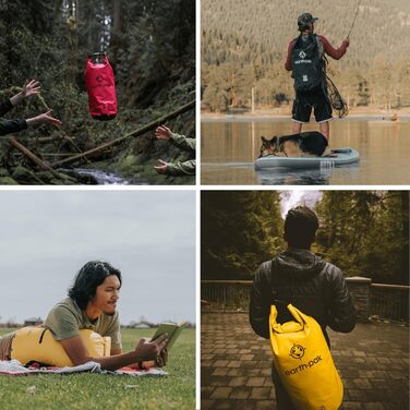 Водонепроникний мішок Earth Pak Dry Bag 10L – міцний рюкзак для каякінгу, кемпінгу, риболовлі та рафтингу (камуфляж, зелений)