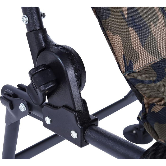 Крісло для риболовлі Angelstuhl XL, 150 кг, з підлокітниками, складне, регульована висота сидіння, широке сидіння, для кемпінгу
