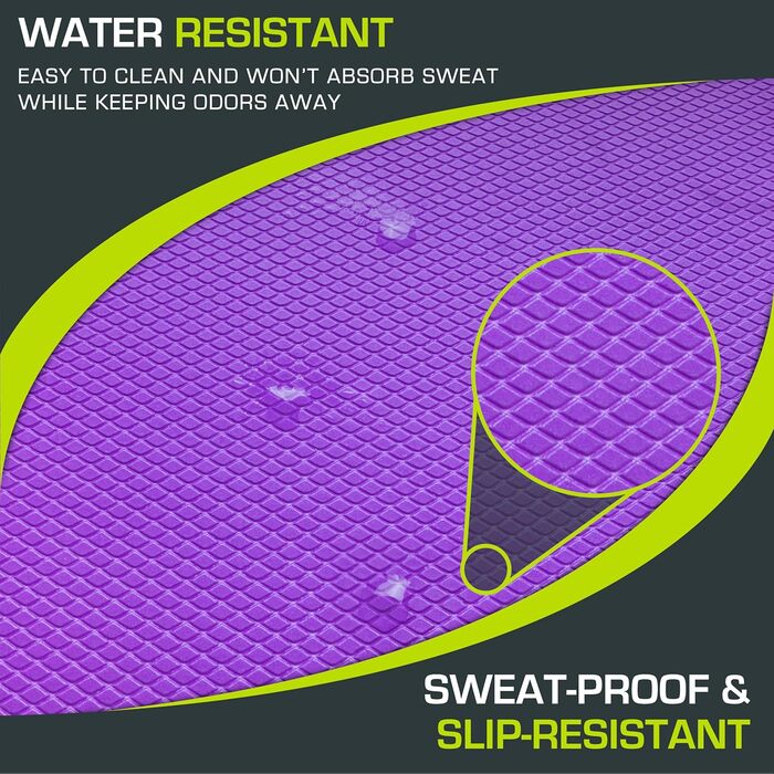 Килимок для балансу ProsourceFit з наколінниками, XL (15' x 19'), синій/фіолетовий - для фітнесу, йоги, фізіотерапії