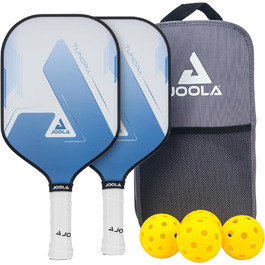 Набір для піклболу JOOLA Blue Lightning, 2 ракетки, 4 м'ячі, сумка, синій, 7 предметів, для відпочинку