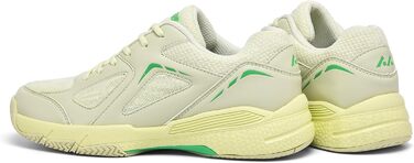 Жіночі тенісні кросівки P601 - неслизькі, з амортизацією, стабілізуючі, дихаючі, біло-фіолетові (40.5 EU, лимонно-жовті)