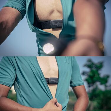 Вимірювач частоти серцевих скорочень GEOID HS500 з нагрудним реміннем, Bluetooth 4.2/ANT+, водонепроникний IP67