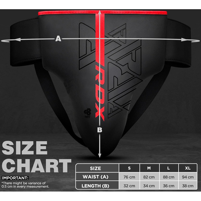 Чоловічий захист для боксу та єдиноборств RDX, шкіра Maya Hide, глибокий захист, MMA, кікбоксинг, муай-тай, таеквондо, гандбол, карате