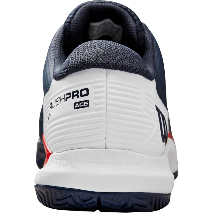 Тенісне взуття Wilson Rush Pro Ace для чоловіків (41 1/3 EU, Navy Blazer White Infrared)