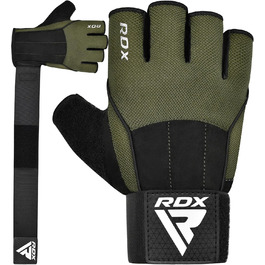 Рукавички для тренувань RDX Fitness з фіксаторами зап'ястя, 15 дюймів, захист від ковзання, для важкої атлетики, пауерліфтингу, чоловічі/жіночі