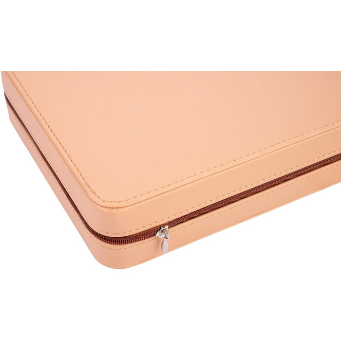 Чемоданчик для настільної гри шашки Engelhart 9 дюймів бежево-оранжево-чорний