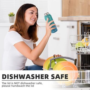 Фанав 600 мл, ізольована спортивна пляшка для води з трубочкою з нержавіючої сталі для школи, дітей, чоловіків та жінок (зелений)