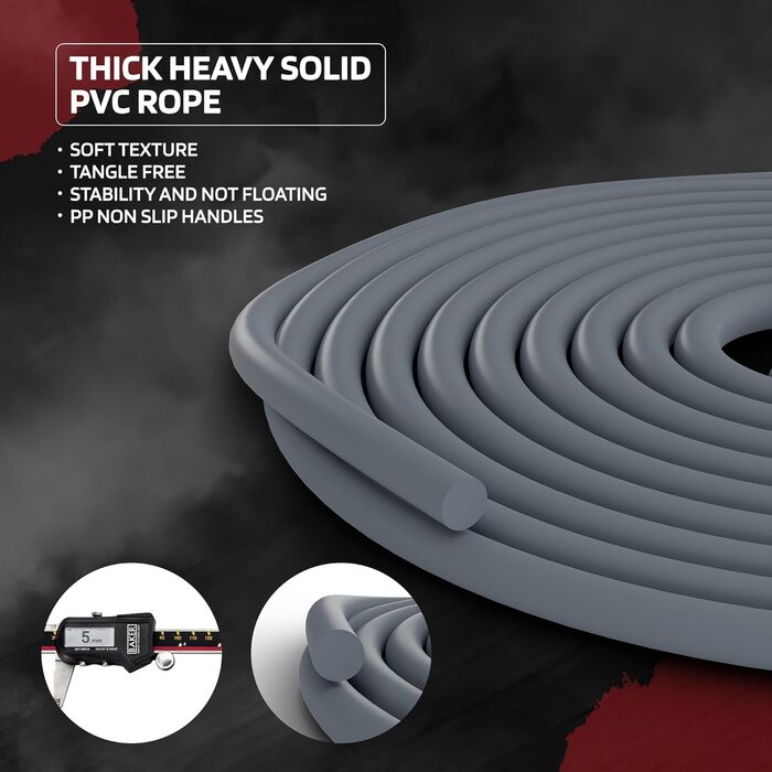 Скакалка POWER OF BOXING: для фітнесу, кардіо, спалювання жиру, боксу, MMA та кросфіту. Довговічний та легкий, сірий