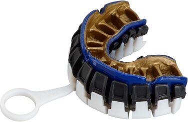 Захисна капа Opro Power Fit для дорослих, індивідуальна підгонка, синьо-золота