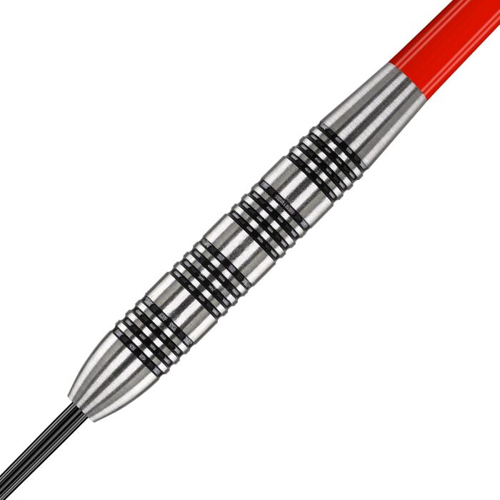 Професійні дротики (дартс) Arsenal FOCO Red Dragon 24г, 80% Tungsten, з металевими наконечниками, пір'ями та гаманцем для дротиків