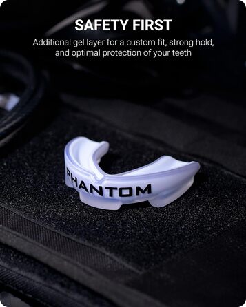 Капа спортивна Phantom Athletics для боксу, єдиноборств - біла, доросла