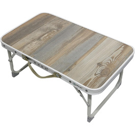 Складаний столик для кемпінгу Homecall зі сталі та MDF-плити, 56 x 34 x 24 см