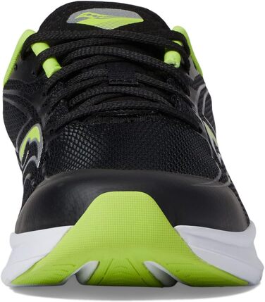 Кросівки для бігу Saucony Kinvara 13 для дівчаток та хлопчиків, чорний/лайм, розмір 11 Wide Big Kid