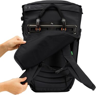 Унісекс міський велосипедний рюкзак VAUDE Citygo Bike 23 л, чорний, універсальний розмір