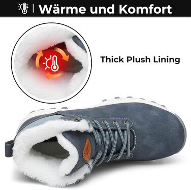 Зимові черевики Mishansha для чоловіків та жінок. Теплі, з підкладкою, зимові чоботи. Outdoor, 36-48 EU, розмір 42 EU, блакитні