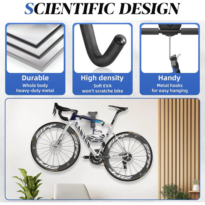 Кріплення для велосипеда на стіну, складна металева підставка для велосипеда, вантажопідйомність 30 кг, поворотна направо/наліво, для зберігання в гаражі