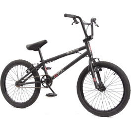 Дитячий BMX велосипед KHE Cosmic 20 дюймів, чорний, з ротором Affix, вага 11,1 кг
