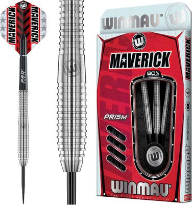 Дартс WINMAU Maverick 25 г, професійний, стілтіп, вольфрамовий, з наборами оперення та стрижнів