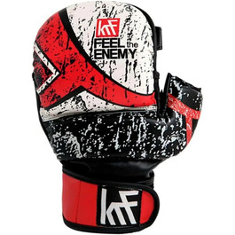 Боксерські рукавички KRF Feel The Enemy Unisex для дорослих, гелеві Super Eva, 7oz
