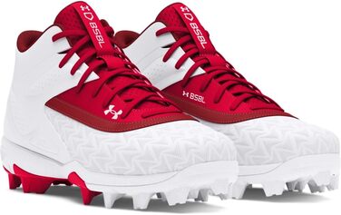 Кросівки бейсбольні Under Armour Leadoff Mid Rm Jr 3.0 для хлопчиків, чорно-білі, розмір 27 EU, 600