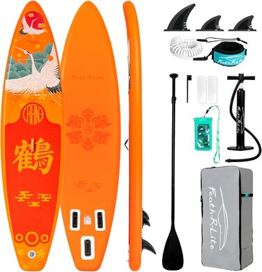 Надувний SUP Борд FEATH-R-LITE для дорослих: стабільний дизайн, преміум-аксесуари (парування, сумка, насос)