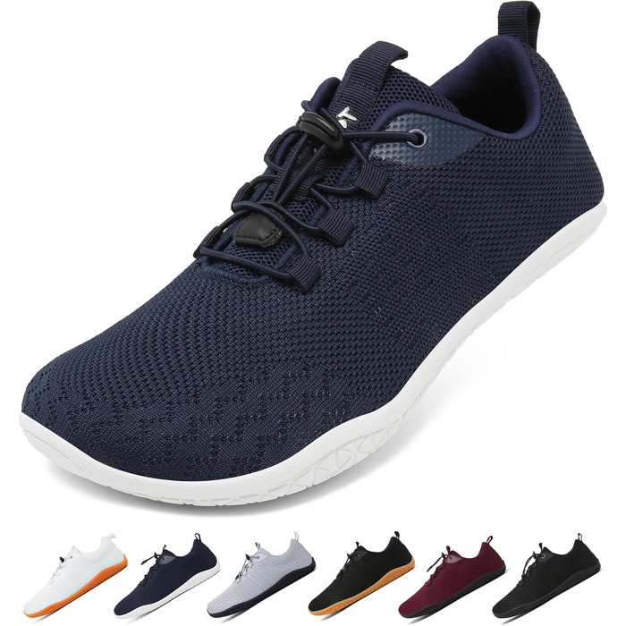 Geweo Взуття для пішохідної ходи Безшовне взуття для жінок та чоловіків Спортивні кросівки з широкою передньою частиною Легкі спортивні взуття для фітнесу, джогінгу, трейлу, ходьби босоногою. Zero-Drop підошва. Туристичне та повсякденне взуття. Унісекс. 3