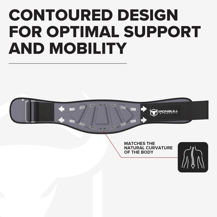 Пояс для важкої атлетики Iron Bull Strength – 15.2 см, автоблокування, сірий XL